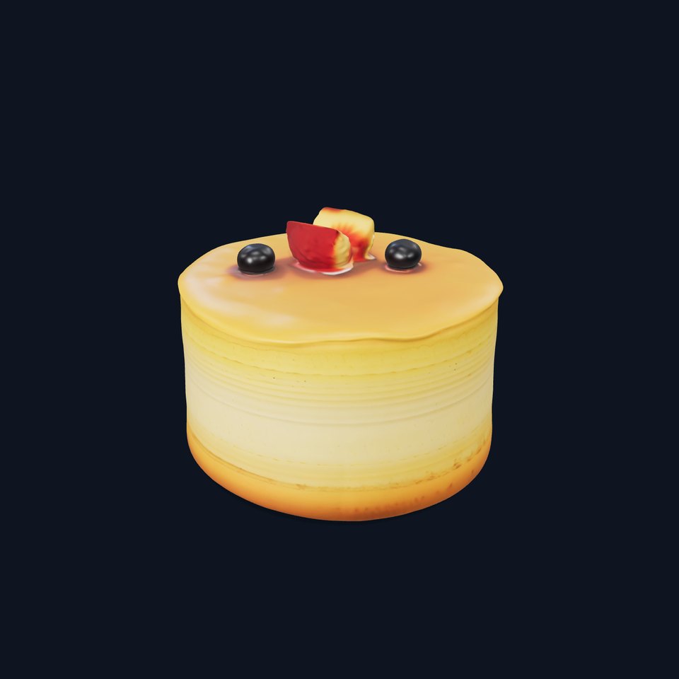 Blueberry Cheesecake Delight model pack